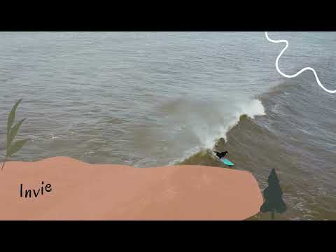SURFEANDO EN EL RÍO: Un día de invierno en la desembocadura del Pando 🪵🌊 (Drone Footage)