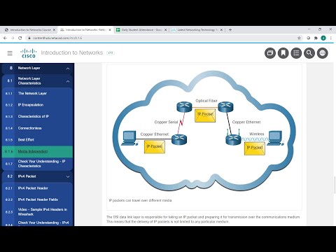ITN Module 8 Network Layer Characteristics, Simple Routing Example