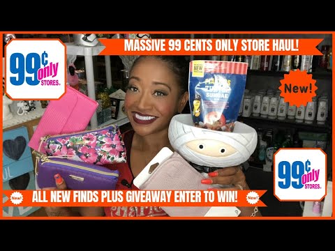 MASSIVE 99 CENTS ONLY STORE HAUL|ALL NEW ITEMS NAME BRAND FINDS PLUS GIVEAWAY ENTER TO WIN❤️ Video
