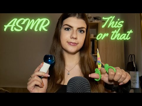 [ASMR po polsku] To czy to? Który wyzwalacz wolisz?| This or that
