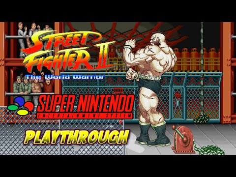 Street Fighter II - The World Warrior (SNES) - Zangief  Playthrough (Hardest)