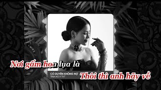 Karaoke Có Duyên Không Nợ Remix - Tina Ho Cover x TVT | Một Người Đứng Từ Xa Chờ Anh Về Remix Tiktok