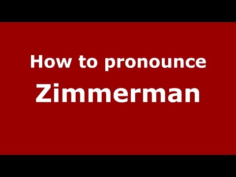 How to pronounce Zimmerman (Spanish/Argentina) - PronounceNames.com