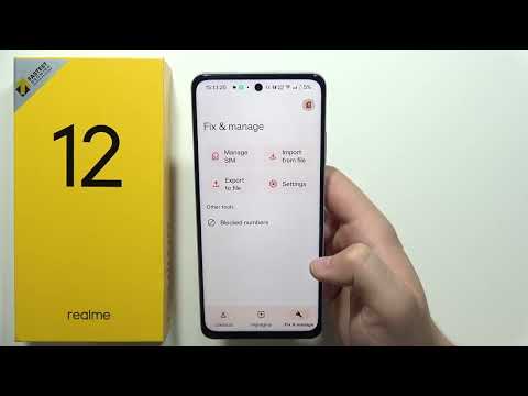 Realme 12 5G: Move Contacts from SIM Card to Phone Storage