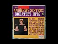 Andrews Sisters The Shrine Of St  Cecilia