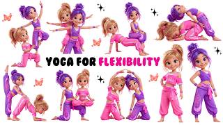 Kids Partner Yoga Fun | Simple Poses for Happy Moments ✨ Kids Yoga