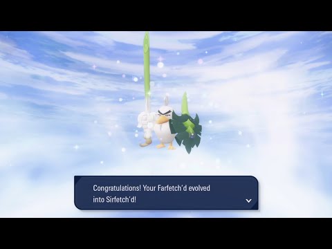 How to evolve Galarian Farfetch'd into Sirfetch'd in Pokémon Legends Z-A Mega Dimension | Leek Item