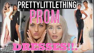 WE BOUGHT PROM DRESSES FROM PRETTYLITTLETHING! ALL £50 AND UNDER!! WORTH IT