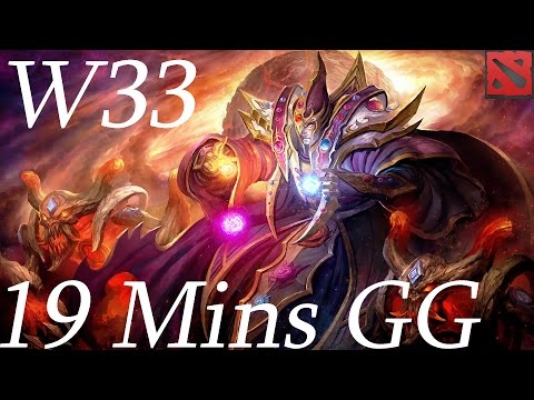 19 Mins GG W33 - Invoker Carry Ranked Match