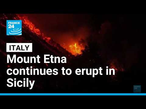 Mount Etna continues to erupt in Italy