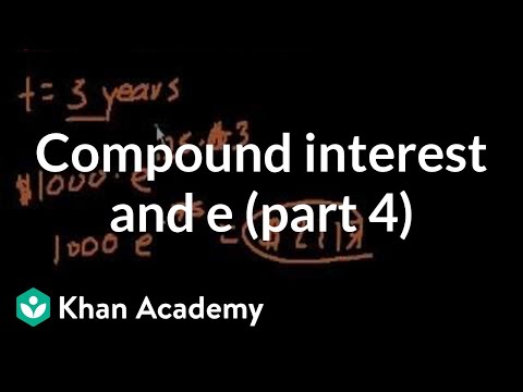 Compound Interest and e (Part 4)
