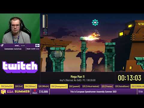 Mega Man 11 [Any% (Normal, No OoB)] by amad__ - #ESASummer21