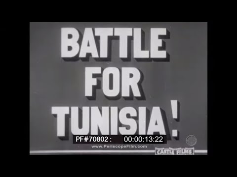 BATTLE FOR TUNISIA, NORTH AFRICA & VICTORY AT STALINGRAD WWII NEWSREEL 70802