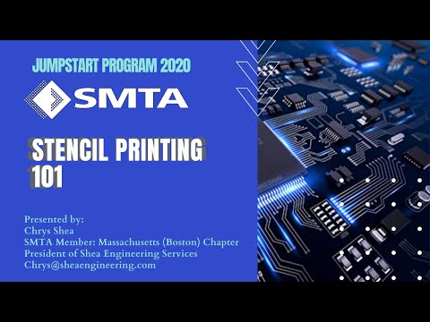 Jumpstart 2020- SMTA International: Chrys Shea- Stencil Printing 101