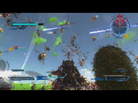 Earth Defense Force 5 - BLIND HARD Difficulty Let's Play Part 5 - Bee's Knees