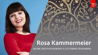 Live Lettering Workshop und Infos zur Adobe Creative Residency mit Rosa Kammermeier - Adobe Live 2/3