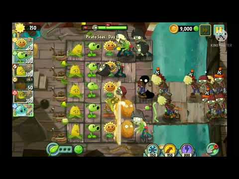 playing pvz 2 - pirates sea's(unlocking spike weed)