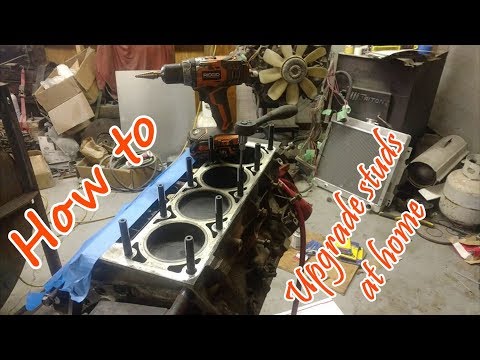 LSx 1/2 inch head stud upgrade at home, How to