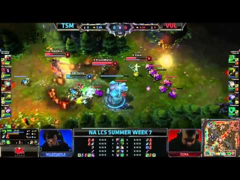 Dyrus Rumble 1v3 first blood double kill | TSM vs Vulcun | NA LCS