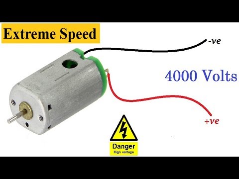 Wooow!!! 3V DC MOTOR forced at 4000V | Awesome idea New DIY