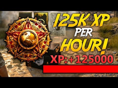 WW2 ZOMBIES - 125,000 XP PER HOUR! HOW TO LEVEL UP FAST + XP SYSTEM EXPLAINED (Nazi Zombies Guide)