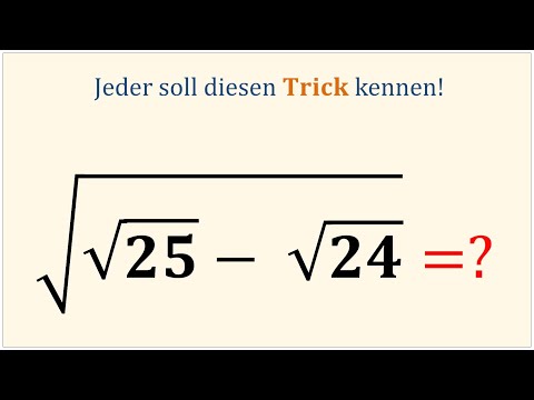 Eine schöne Gleichung! Du solltest diesen Rechenweg kennen