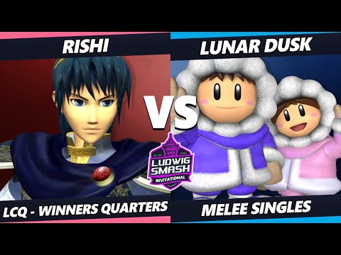 Ludwig Invitational - Lunar Dusk (Ice Climbers) Vs. Rishi (Marth) SSBM Melee Tournament