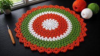 Easy Crochet Placemat Tutorial | crochet for beginners | beginner  Friendly | DIY Table Mat
