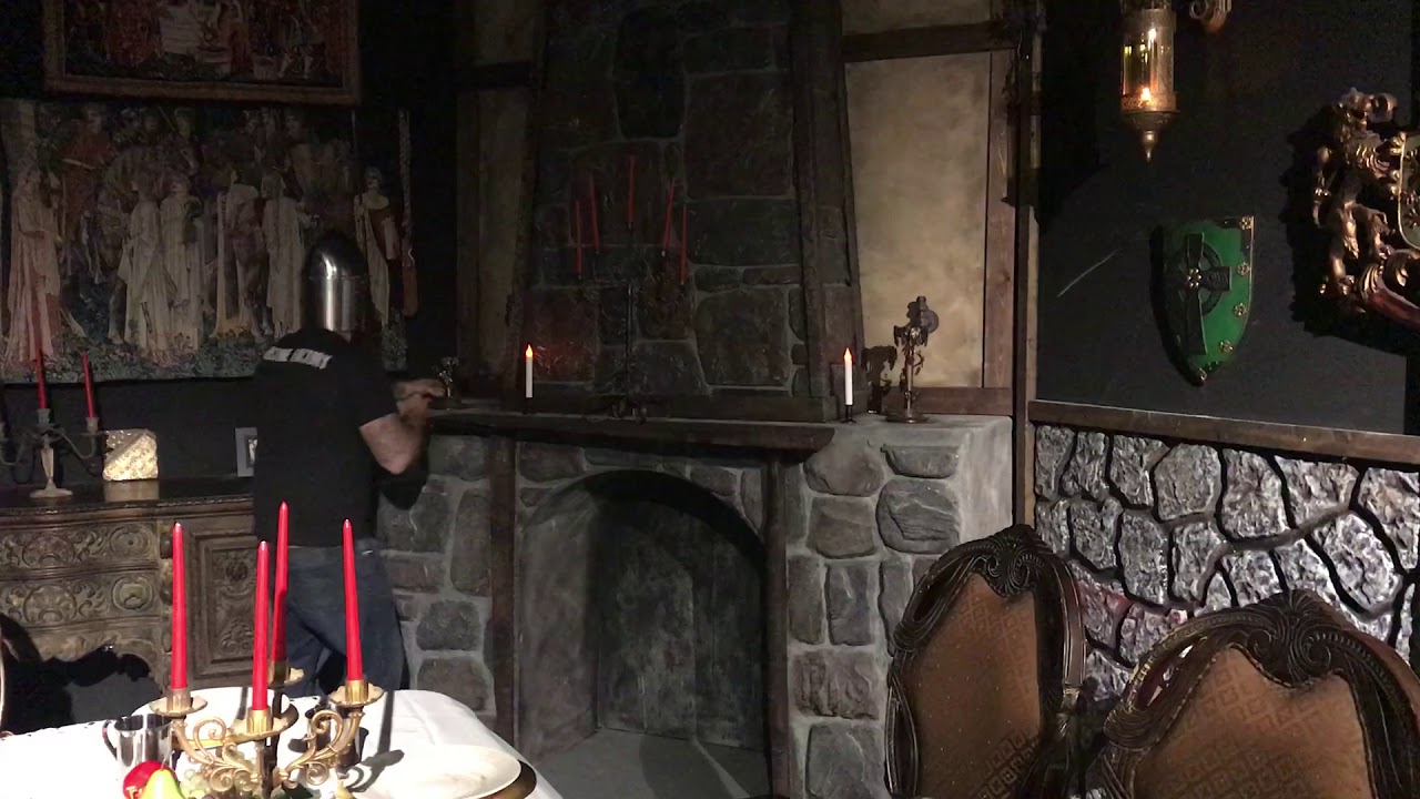 Evilusions hidden compartment fireplace