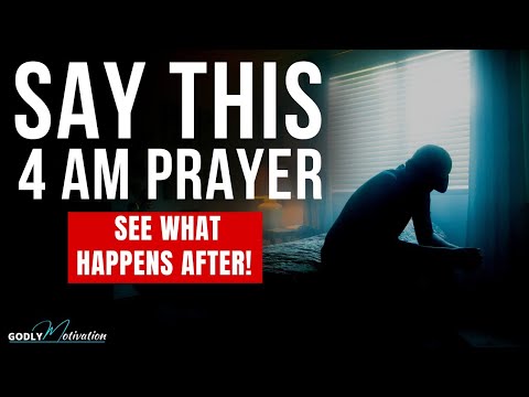 How to Pray When You Wake Up At 4am | Powerful Protection Prayer (Christian Motivation)