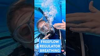 How To Breathe From A Free Flowing Scuba Regulator | Scuba Skills 🤿