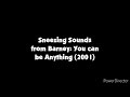 Sneezing Sounds From Barney You Can Be Anything 2001