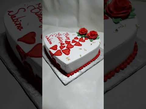 happy birthday sabina #cake #cakedecorating #barbie #birthday #happybirthdaycake #heartshapecake