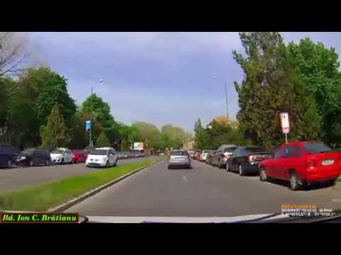 Driving in Timişoara: Bd. Ion C. Brătianu - Bd. Iuliu Maniu. Timelapse 1.8x