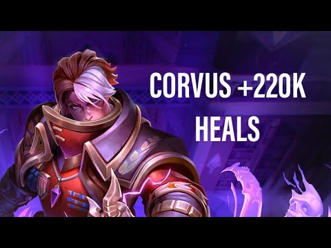 PALADINS PS4: CORVUS *SPREADING INFLUENCE* +220K HEALS BUILD