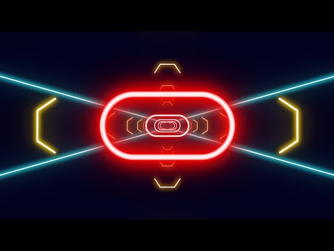 Glowing Neon Tunnel Lights VJ Loops 1 Hour | Particles Video Background Loop
