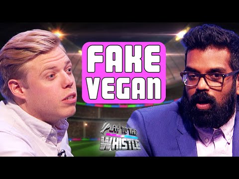 Rob Beckett EXPOSES Romesh Ranganathan as a FAKE VEGAN | Play To The Whistle