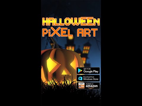 Halloween Pixel Art Coloring Video