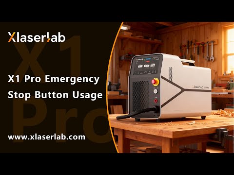 Xlaserlab X1 Pro Emergency Stop Button Usage