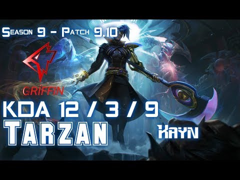 GRF Tarzan KAYN vs NIDALEE Jungle - Patch 9.10 KR Ranked