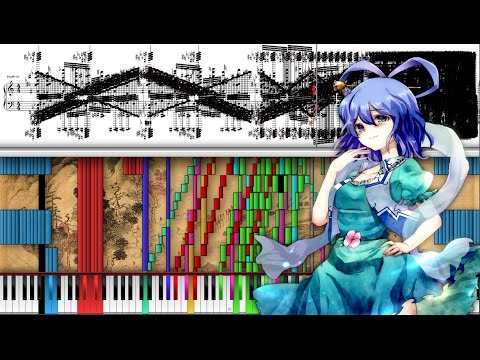 Black Score: Touhou 13 - Old Yuanxian | 87,000+ Notes | Black MIDI