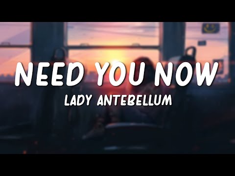 tradução da musica i need you now