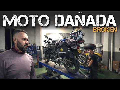 CON LA MOTO ASI NO PUEDO SEGUIR EL VIAJE