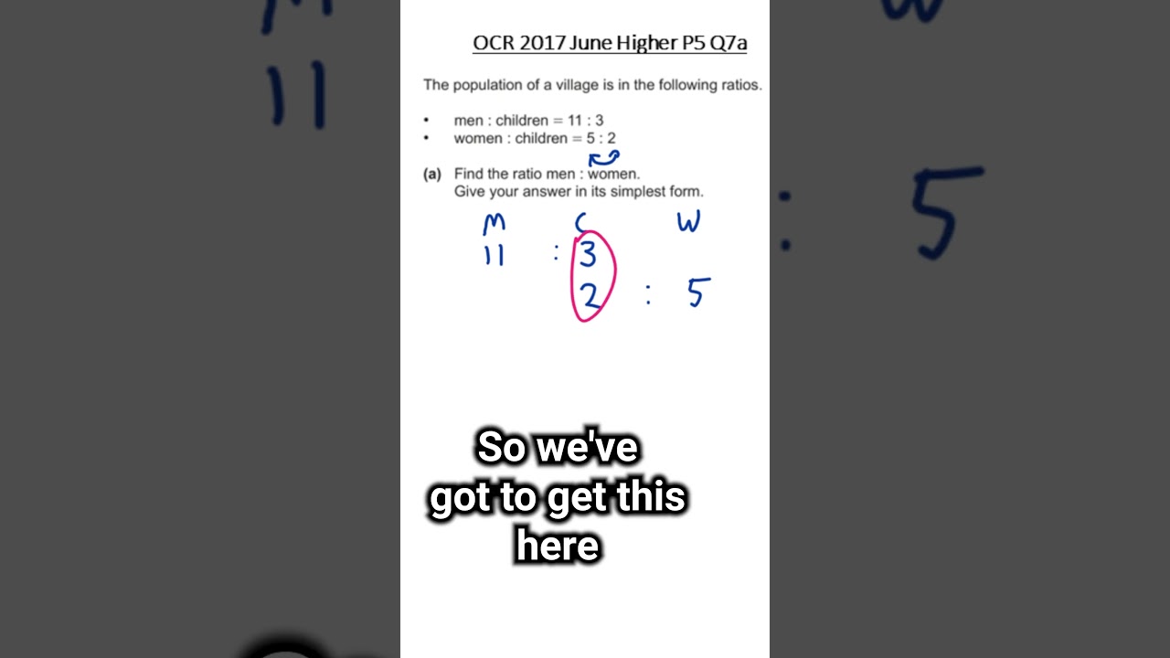 Combine Two Ratios The Easy Way #maths #gcse #math #mathsgcse #easymaths #mathematics