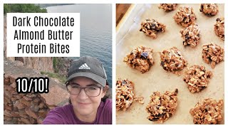 Dark Chocolate Almond Butter Protein Bites