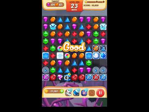 Jewel Match King Level 496 - Walkthrough ( No Booster )