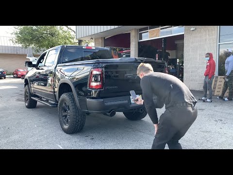 2020 RAM Rebel exhaust system sound ****WARNING**** Borla Atak...