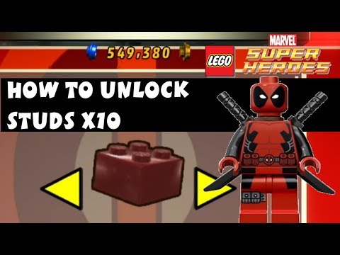 Lego Marvel Super Heroes - How to Unlock Studs X10 Deadpool Brick