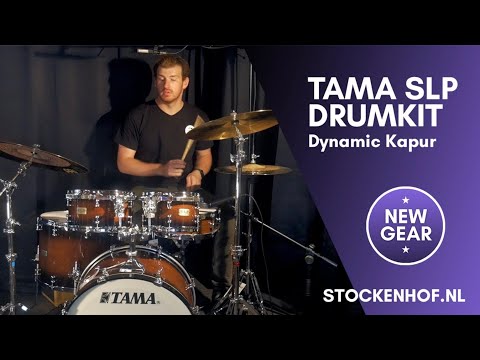 Tama S.L.P. Dynamic Kapur Shell Set  2022 - gloss black kapur burst (GKP) (WITH VIDEO) image 4