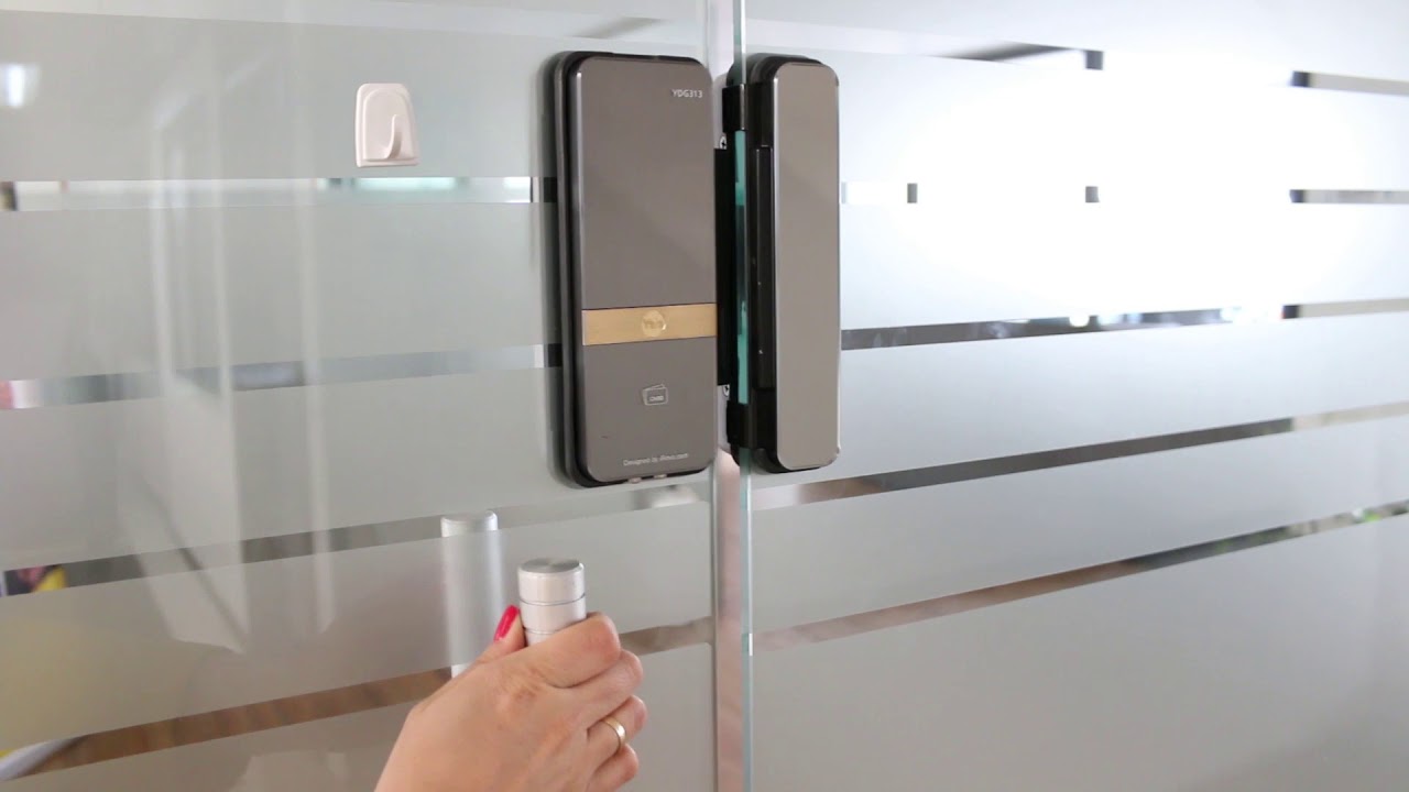 Cerradura Digital YDG313 para puerta de vidrio